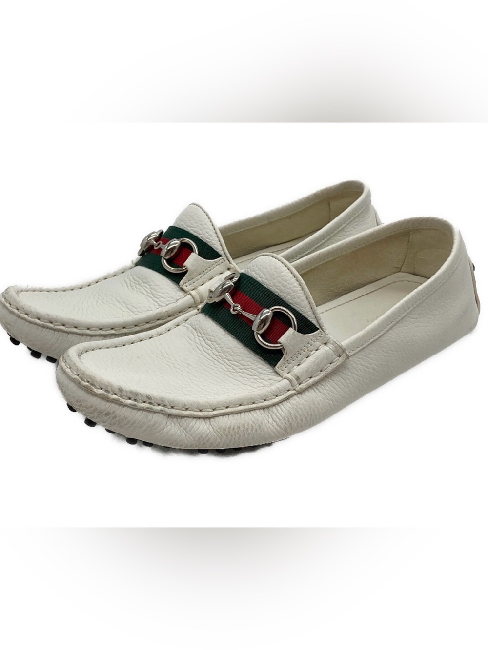✨Gucci 500 Horsebit Web Leather Loafers✨ $1090